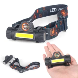 LED 12000LM XPE+COB Headlight USB Rechargeable Headlamp Outdoor Waterproof Head Torch Head Lamp Camping Head Light