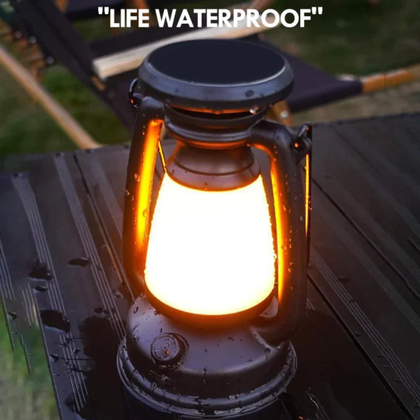 Solar Camping Lights, Portable Camping Lights, Rechargeable Ambient Lights, Lighting Outdoor Tent Lights, Retro Kerosene Lights